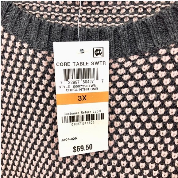 Charter Club Ribbed Button Detailed Sweater NWT 3X - Picture 11 of 13